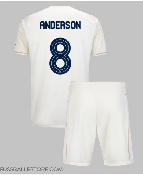 Günstige Nottingham Forest Elliot Anderson #8 Auswärts Trikotsatzt Kinder 2025-26 Kurzarm (+ Kurze Hosen)